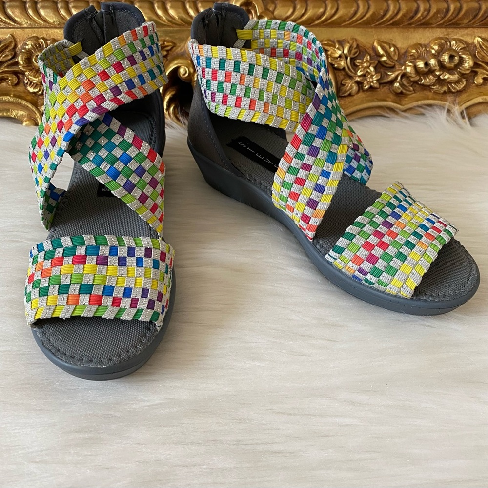 Steven By Steve Madden Demo Rainbow Elastic Strap… - image 1